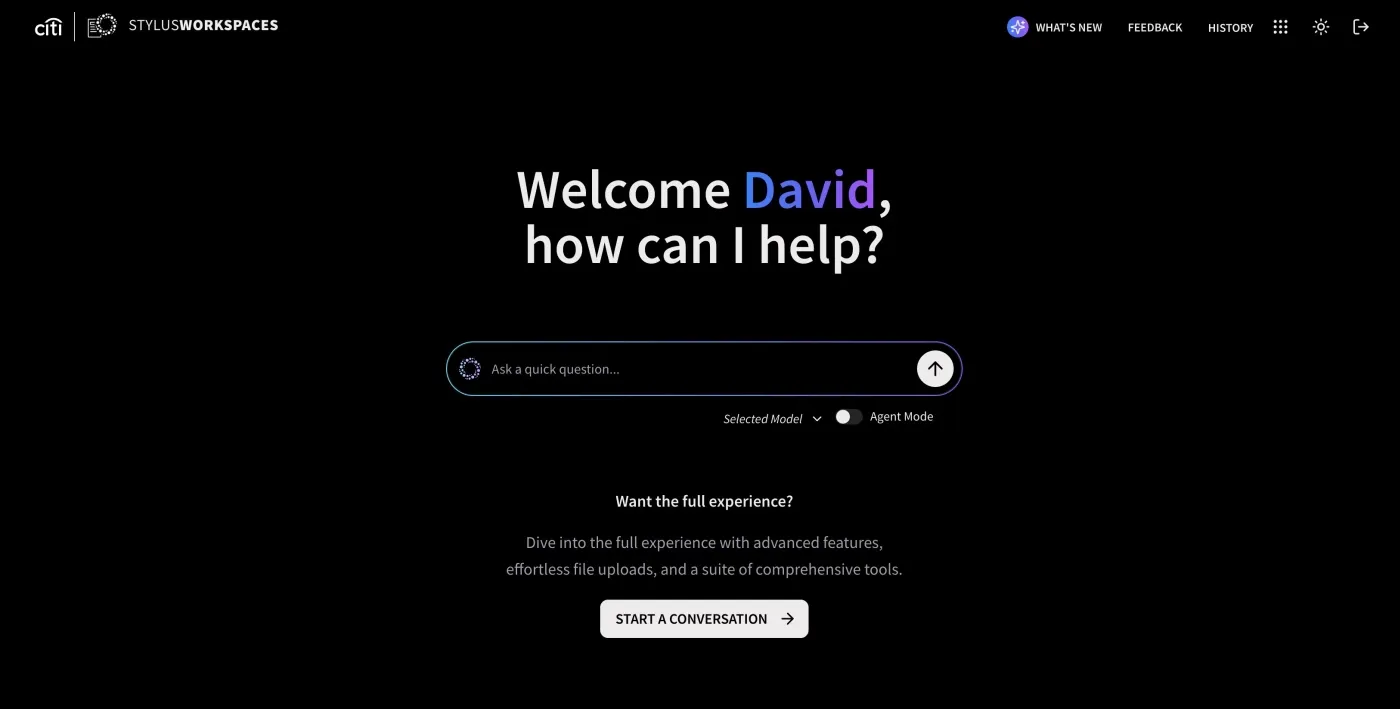 Citi Stylus AI agent for employee productivity