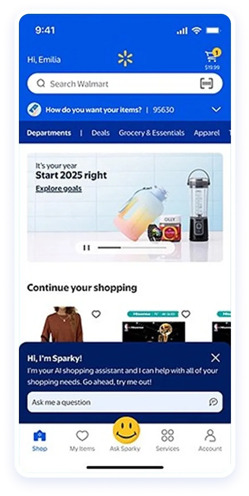 Sparky’s user interface