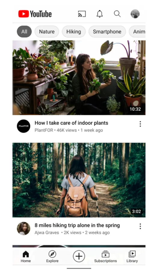 YouTube's recommendations