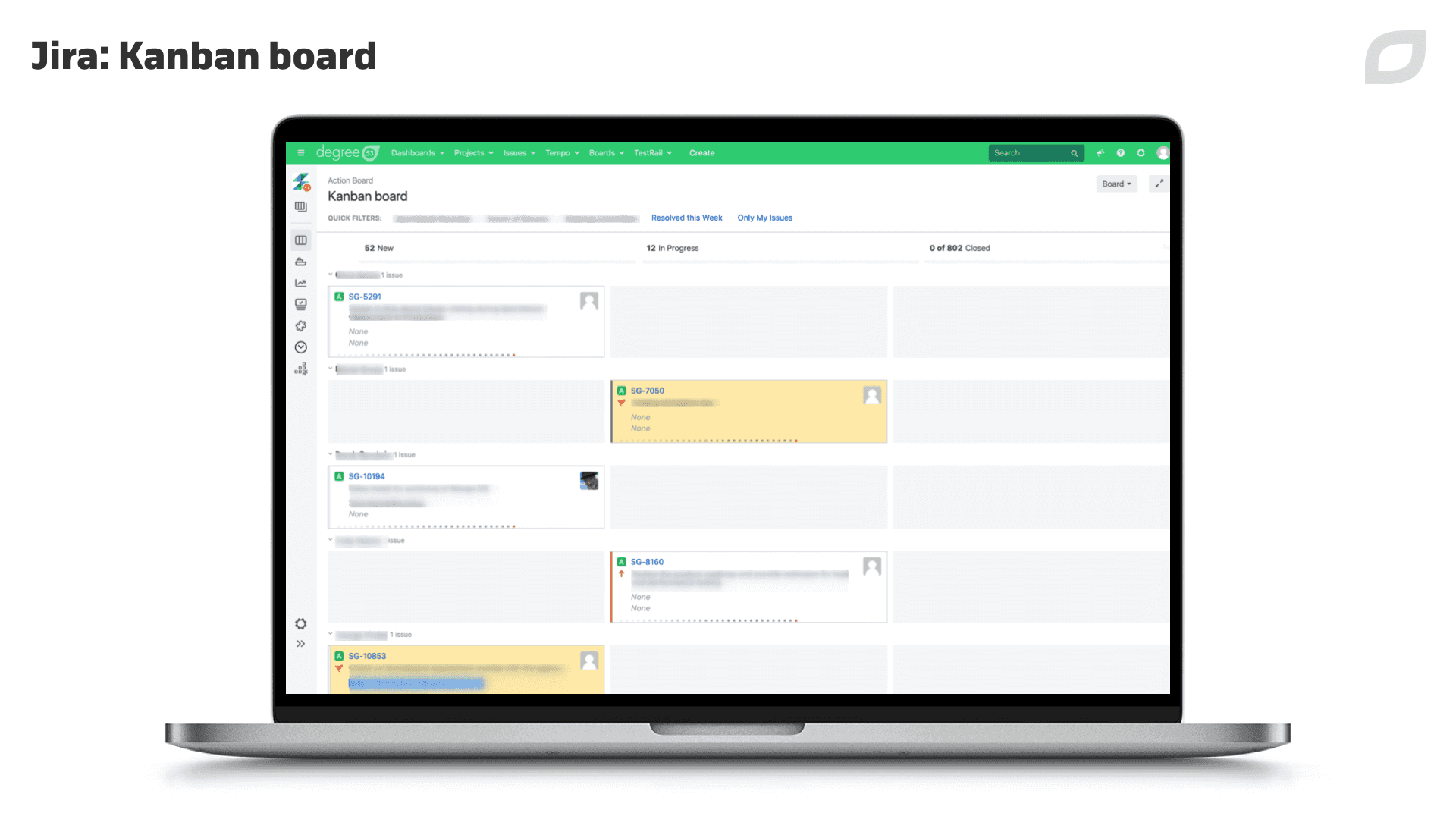 Jira – Kanban board