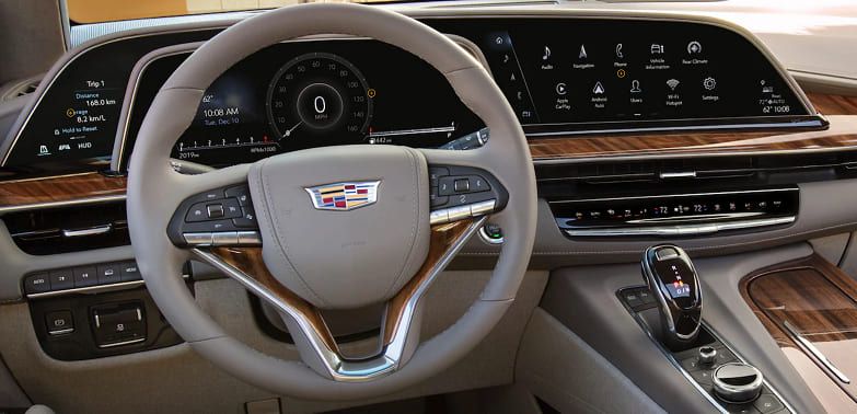 Cadillac Escalade 2023 in-car infotainment