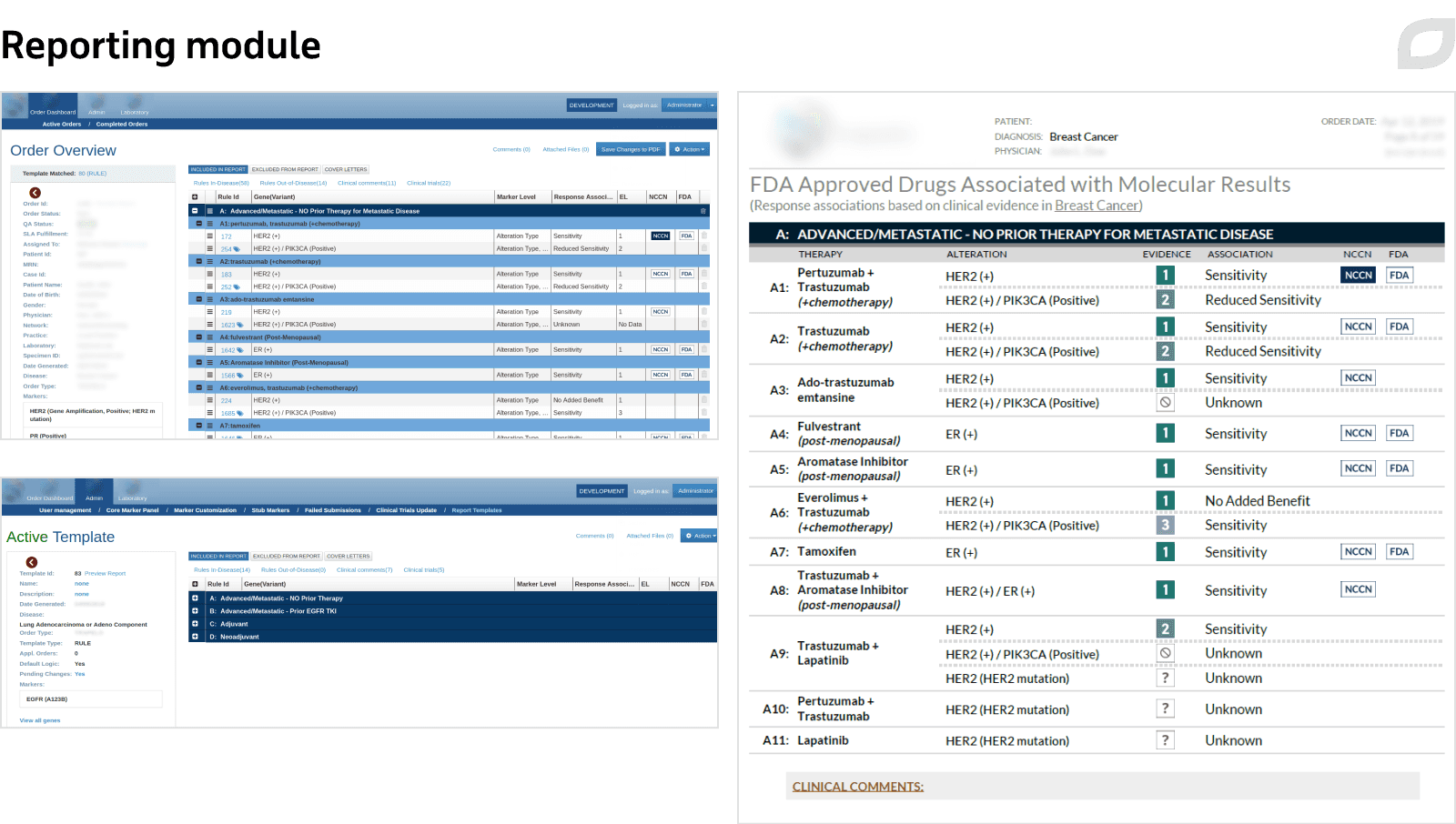 Reporting module