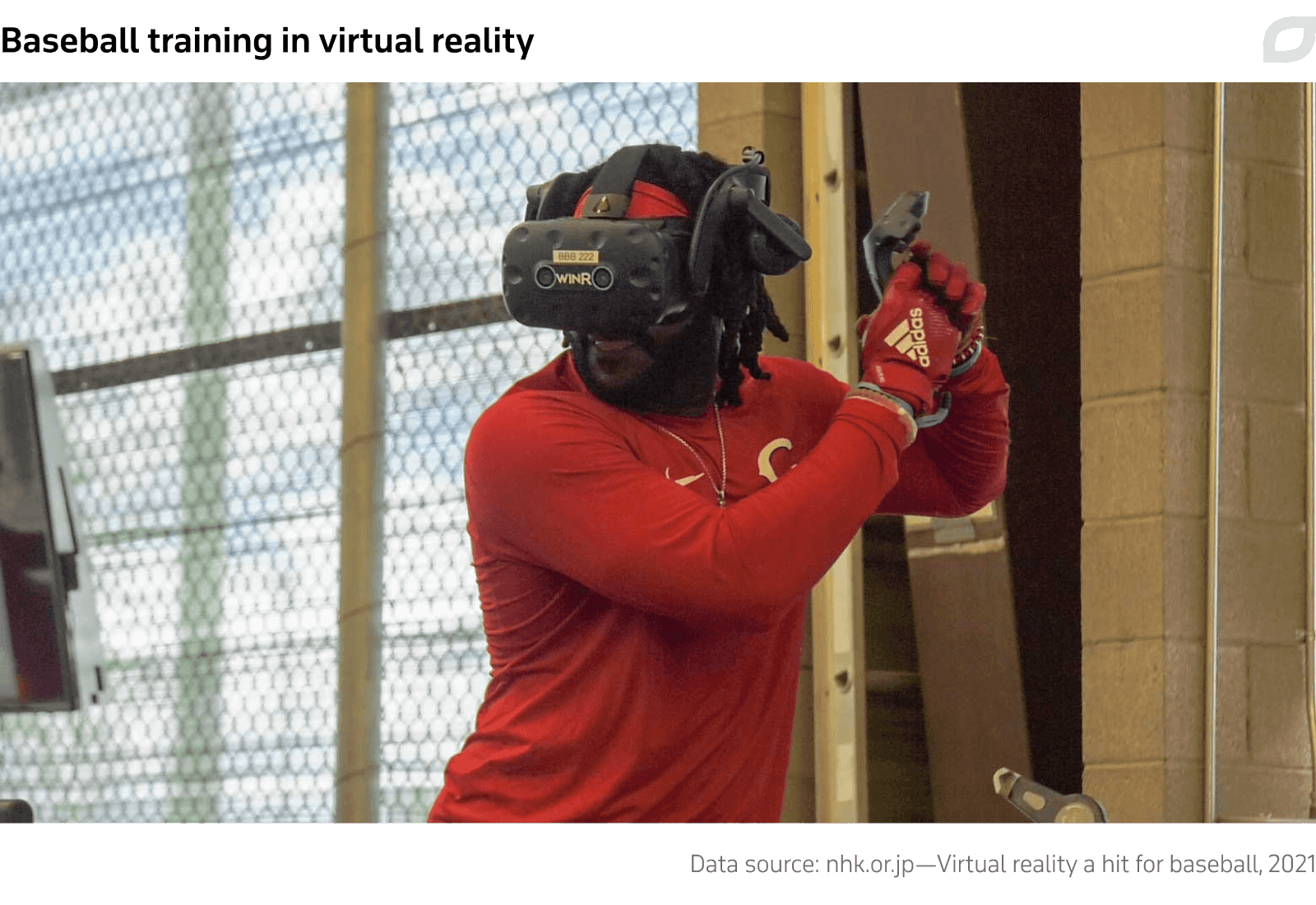 Baseball training in virtual reality