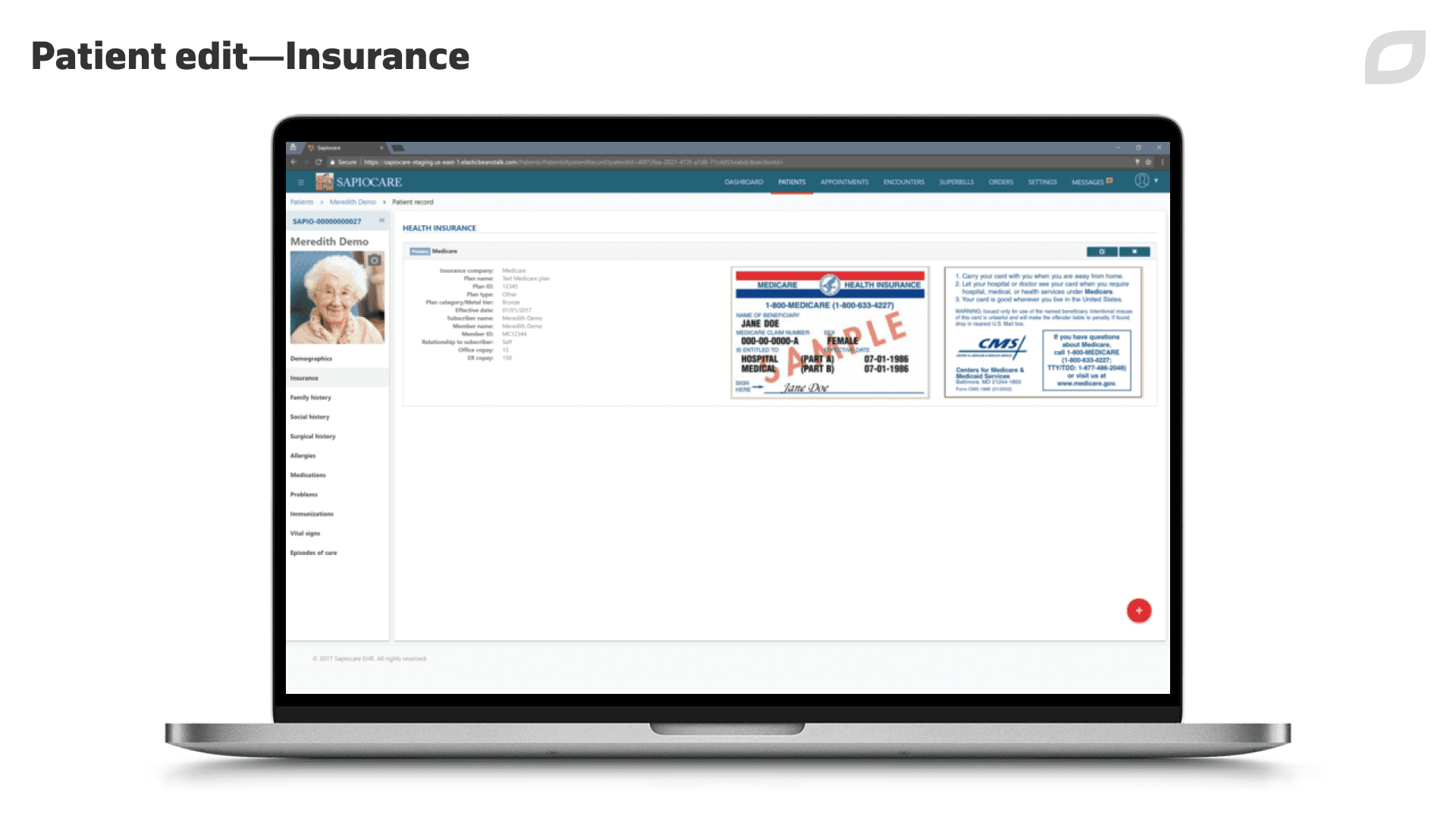 Patient Edit - Insurance