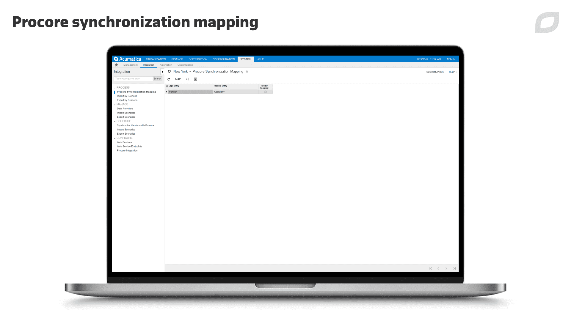 Procore sync mapping