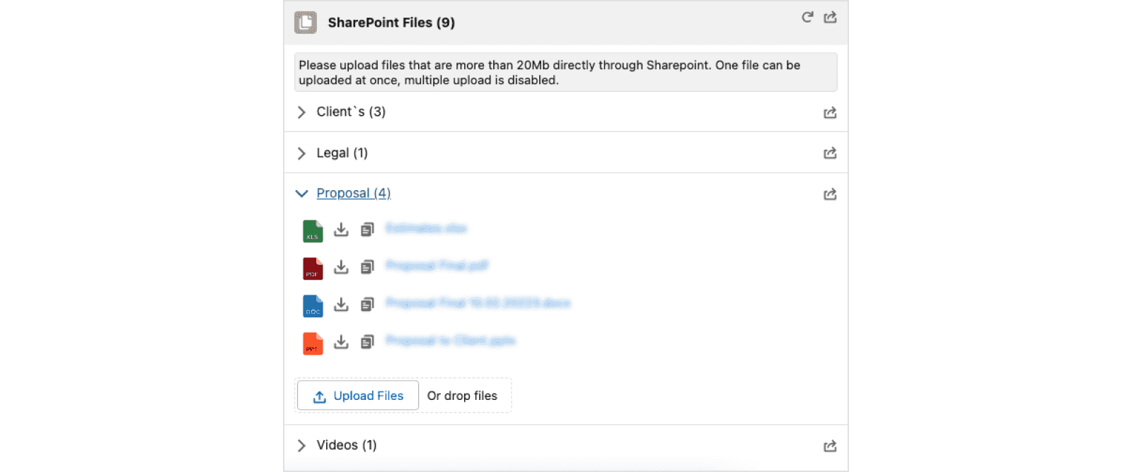 Sharepoint files